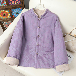 今年流行爆款双面穿提花棉袄女款2025新款冬外穿加厚保暖棉衣外套