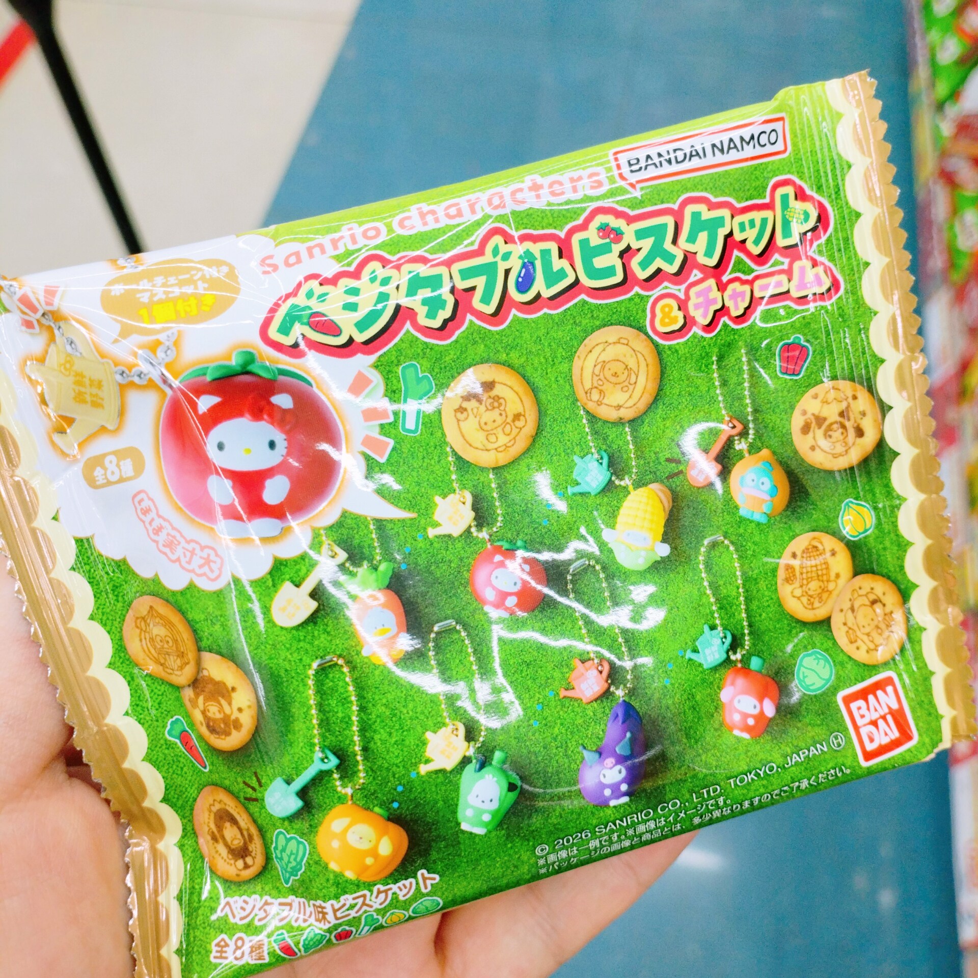 非现货【祺】日本代购 卡通三丽欧角色蔬菜饼干加挂件5405