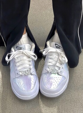 Nike Dunk SE 合成革皮革 低帮 板鞋 女款 白色FD8683-100济宁mj