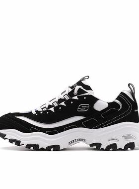 Skechers斯凯奇 D'LITES 1.0 熊猫鞋 低帮 老爹鞋52675-BKW