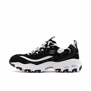 Skechers斯凯奇 D'LITES 1.0 熊猫鞋 低帮 老爹鞋52675-BKW