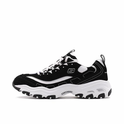 Skechers斯凯奇 D'LITES 1.0 熊猫鞋 低帮 老爹鞋52675-BKW