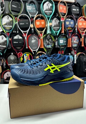 Asics Gel-Resolution 9 舒适轻便 综合训练网球鞋 男款 天津ZJ仓