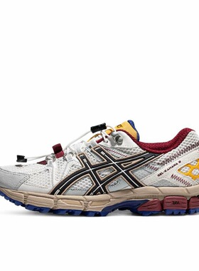 亚瑟士新款越野透气舒适运动休闲鞋kahana8  FL 白黑红安徽xc