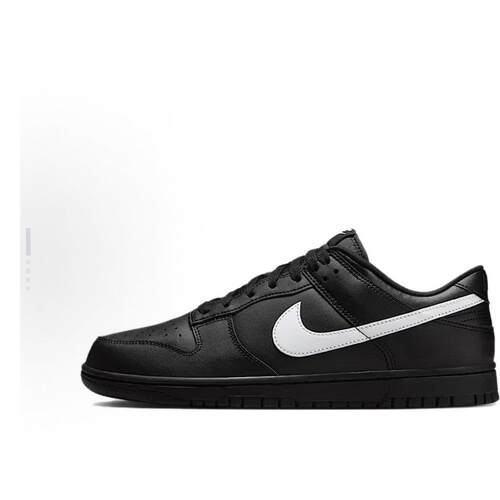 Nike Dunk 皮革 时尚百搭 低帮 板鞋 男款 黑色IO7606-010