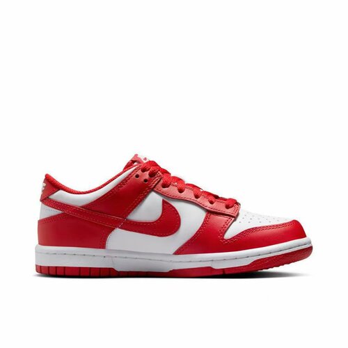 Nike Dunk 板鞋经典复古百搭大童白色大学红FB9109-119  陕西gh仓