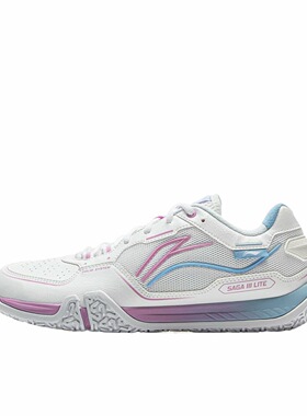 李宁羽毛球鞋 系带包裹性支撑稳定标准白AYTV003-1安徽xc仓