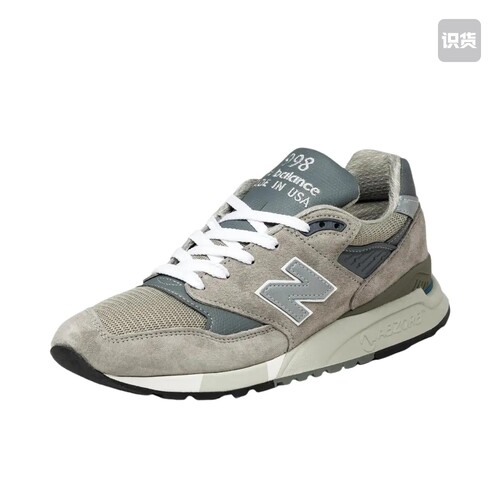 New Balance 998 复古 慢跑 织物 支撑 低帮 跑鞋 U998GR