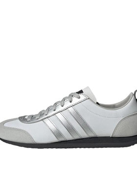 adidas VS JOG 2.0 舒适 低帮 德训鞋 男女同款 灰色JR4653
