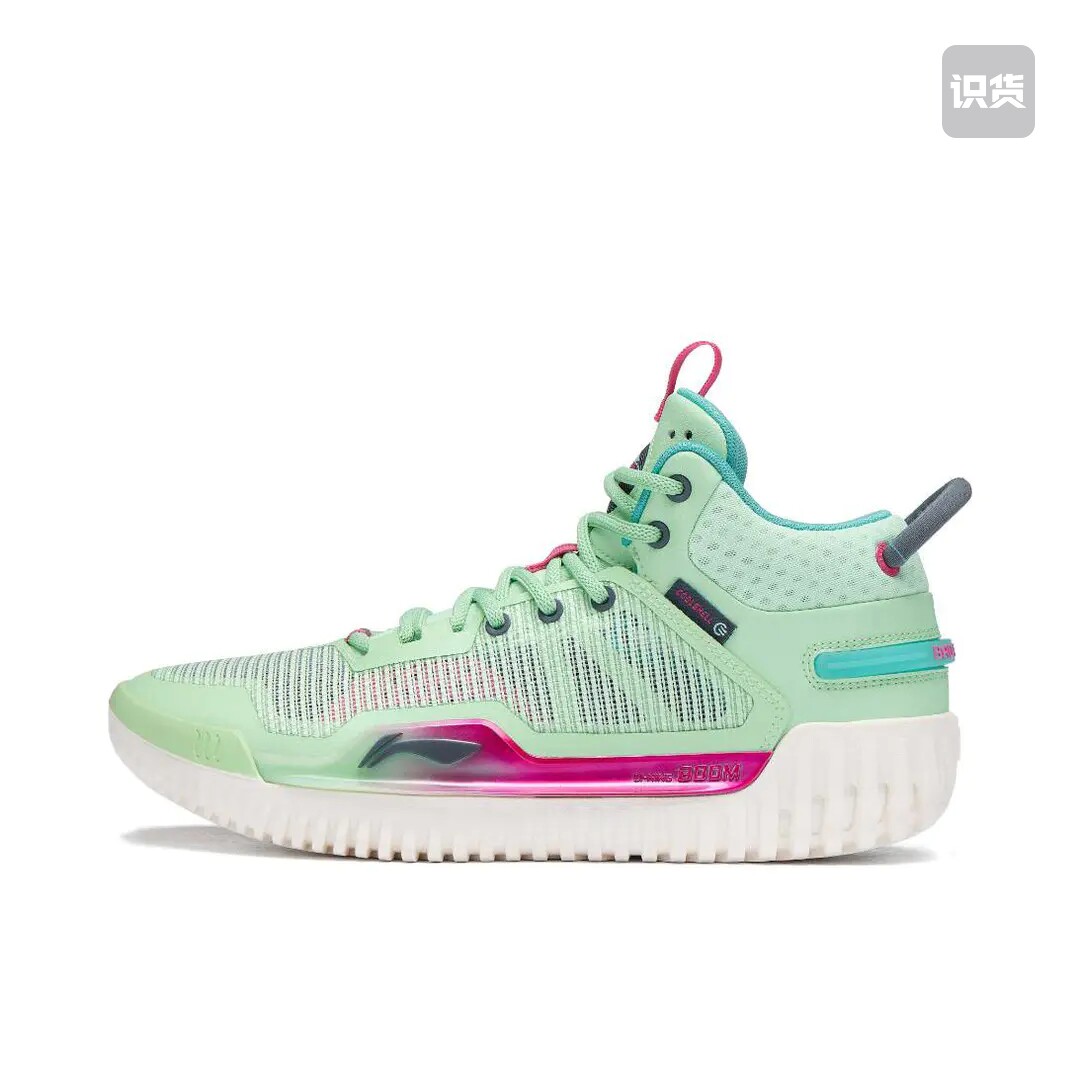 李宁反伍3天水蓝织物透气耐磨学生实战篮球鞋男款ABFT005-4宁波AA