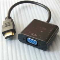 HD HDMI to VGA conversion cable version 1.4 digital analog signal converter with 3.5 audio output