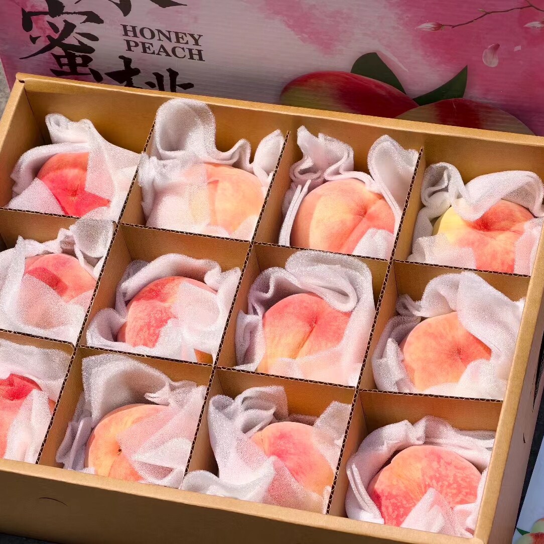 北京闪送 阳山水蜜桃  桃子汁多味甜 当季水果 12粒7斤左右/箱图片