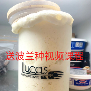 卢卡斯鲁邦种发酵罐波兰种培养皿天然酵种酵母密封玻璃瓶带刻度