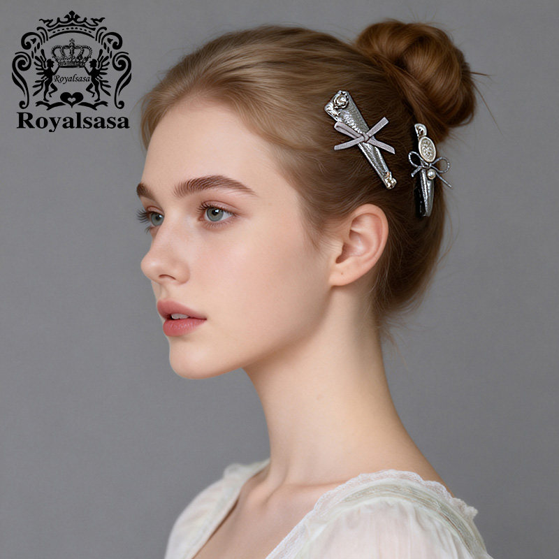 皇家莎莎高级金属感侧边夹套装蝴蝶结纽扣鸭嘴夹刘海碎发一字夹女,饰品/流行首饰/时尚饰品新,发饰,淘宝优惠券,粉丝福利购,淘宝优惠卷