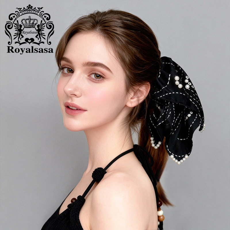 皇家莎莎法式发抓印花方巾抓夹高级感中号马尾夹后脑勺盘发夹饰品,饰品/流行首饰/时尚饰品新,发饰,淘宝优惠券,粉丝福利购,淘宝优惠卷