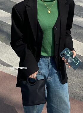 C赛Vintage亚克力圆环手提尼龙小tote