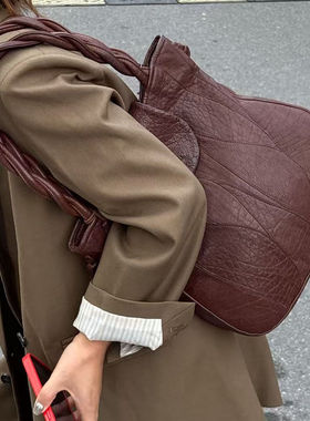 lbiza中古vintage单肩包棕色