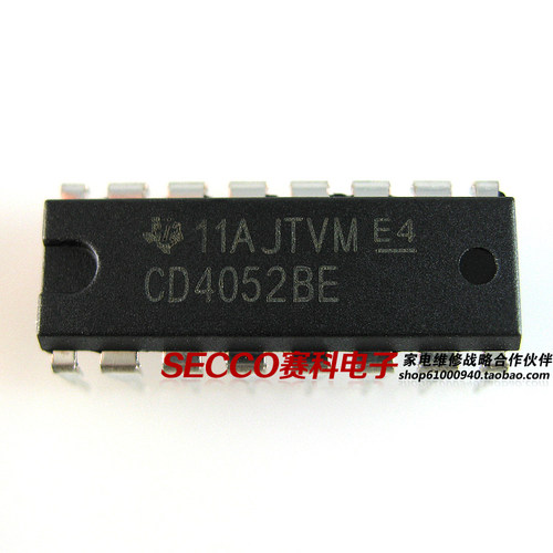 〖全新原装〗CD4052BE CD4052BCN 直插 模拟开关切换IC集成电路