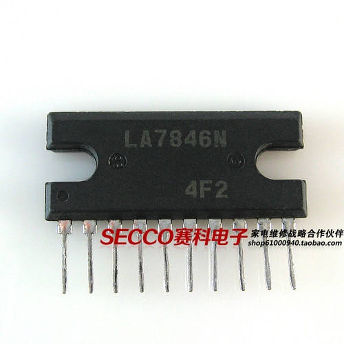 〖原装拆机〗LA7846N LA7846 彩电场输出集成电路 电视机场扫描IC
