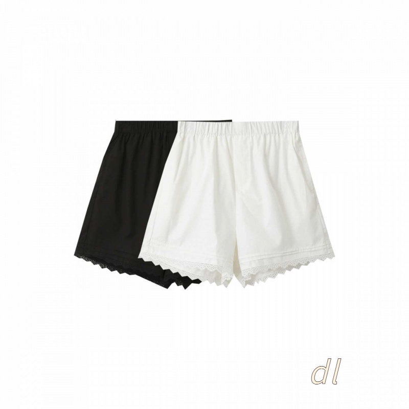 气质蕾丝花边拼接高腰短裤女夏季