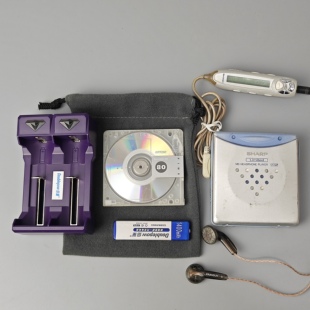 夏普经典 大声场重低音 st70随身听MD播放器24比特解码