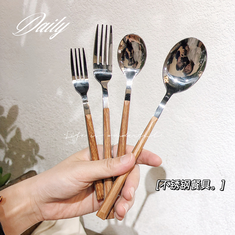 不锈钢餐具甜品小勺子刀叉