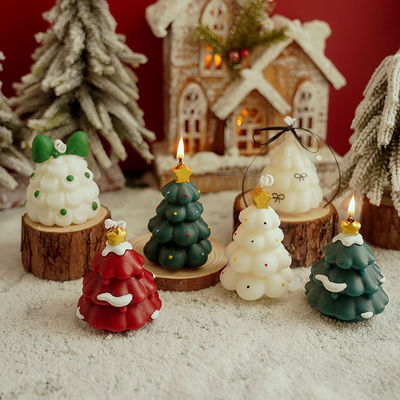 泡泡圣诞树香薰蜡烛圣诞老人伴手礼派对手工香氛candle仿真高级感