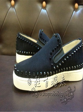 欧美AGZ CL黑色圈钉低帮男鞋铆钉红底女鞋潮流时尚板鞋休闲运动鞋