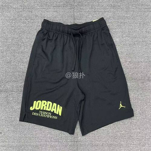 正品耐克AJ男子夏季网眼印花速干透气运动训练休闲短裤FZ9986-010