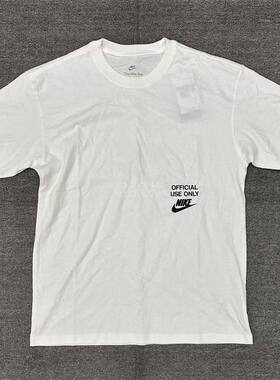 正品耐克Nike男子印花图案纯棉宽松版透气运动休闲短袖T恤 HJ0775