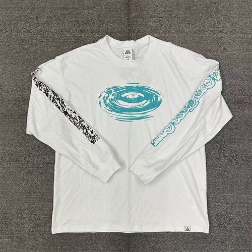 耐克男子时尚图案宽松长袖T恤