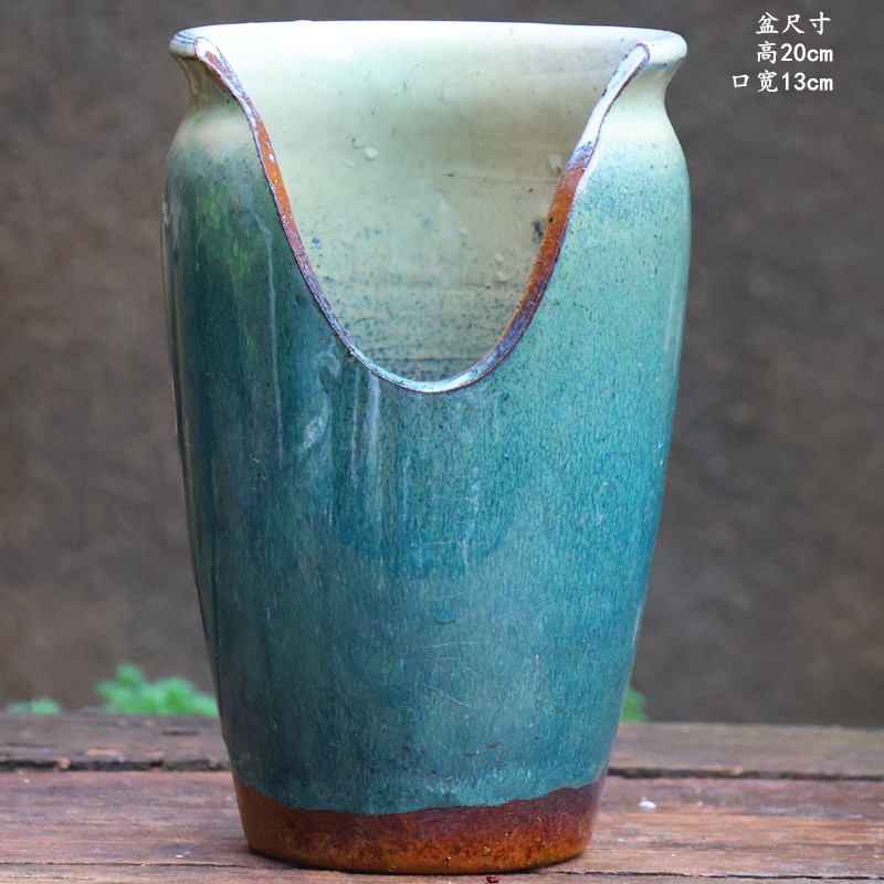 宜兴复古手工绿植多肉花盆陶瓷