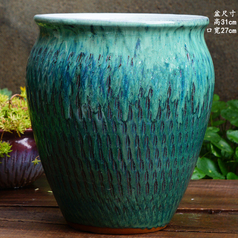 手工粗陶大盆多肉花盆陶罐三角梅高老桩花卉植物盆大口月季紫砂陶,鲜花速递/花卉仿真/绿植园艺,花盆,淘宝优惠券,粉丝福利购,淘宝优惠卷