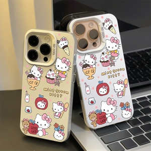 甜心KT猫适用苹果16promax手机壳iPhone14/13彩银iQOO1211华为pura70mate60小米15荣耀200OP红米vivox200s198