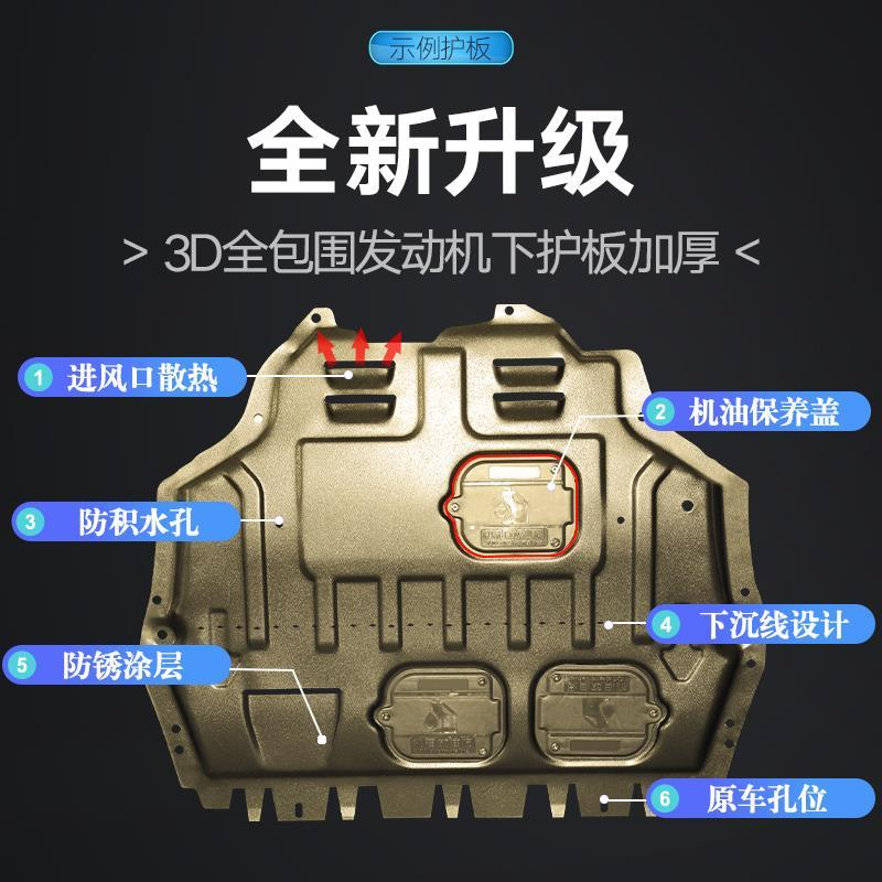 适用吉利远景X1 X3 X6 S1博越自由舰SC3发动机下护板底盘改装挡板