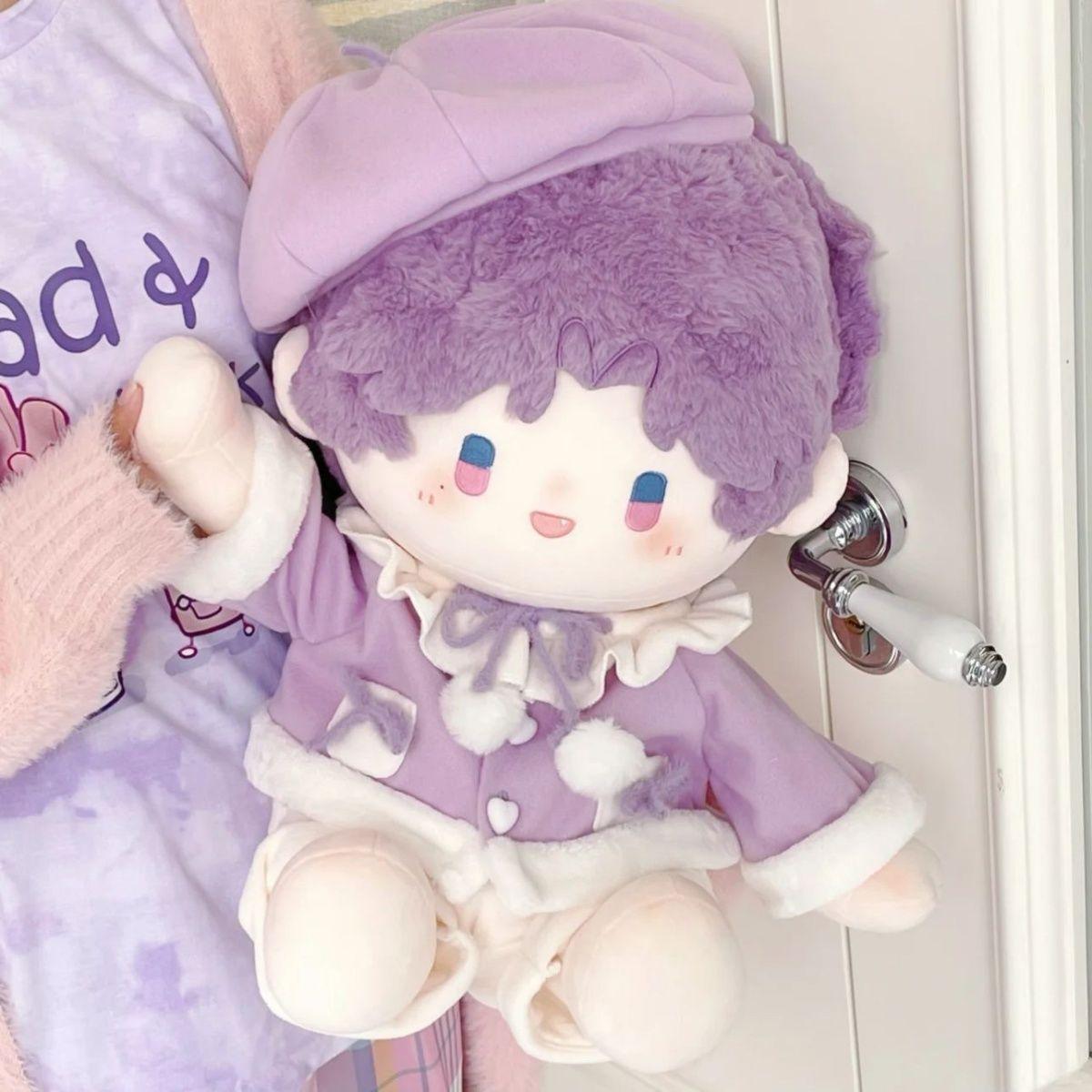 原创雪绒绒外套40cm棉花娃娃衣