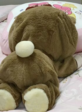 40cm娃衣连体爬服冬日萌棕卡卡棉花娃娃替换属性公仔新年礼物