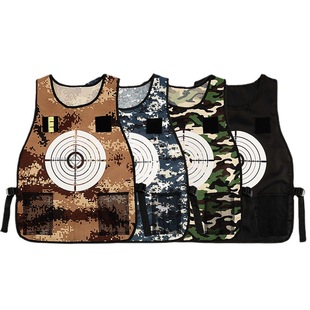 软弹枪战术变色背心软弹衣真人CS野外必大人儿童通用双面马甲战衣