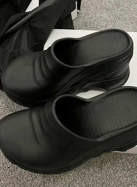 阿希哥同款超高跟拖鞋2025新款包头松糕厚底休闲增高懒人拖沙滩鞋