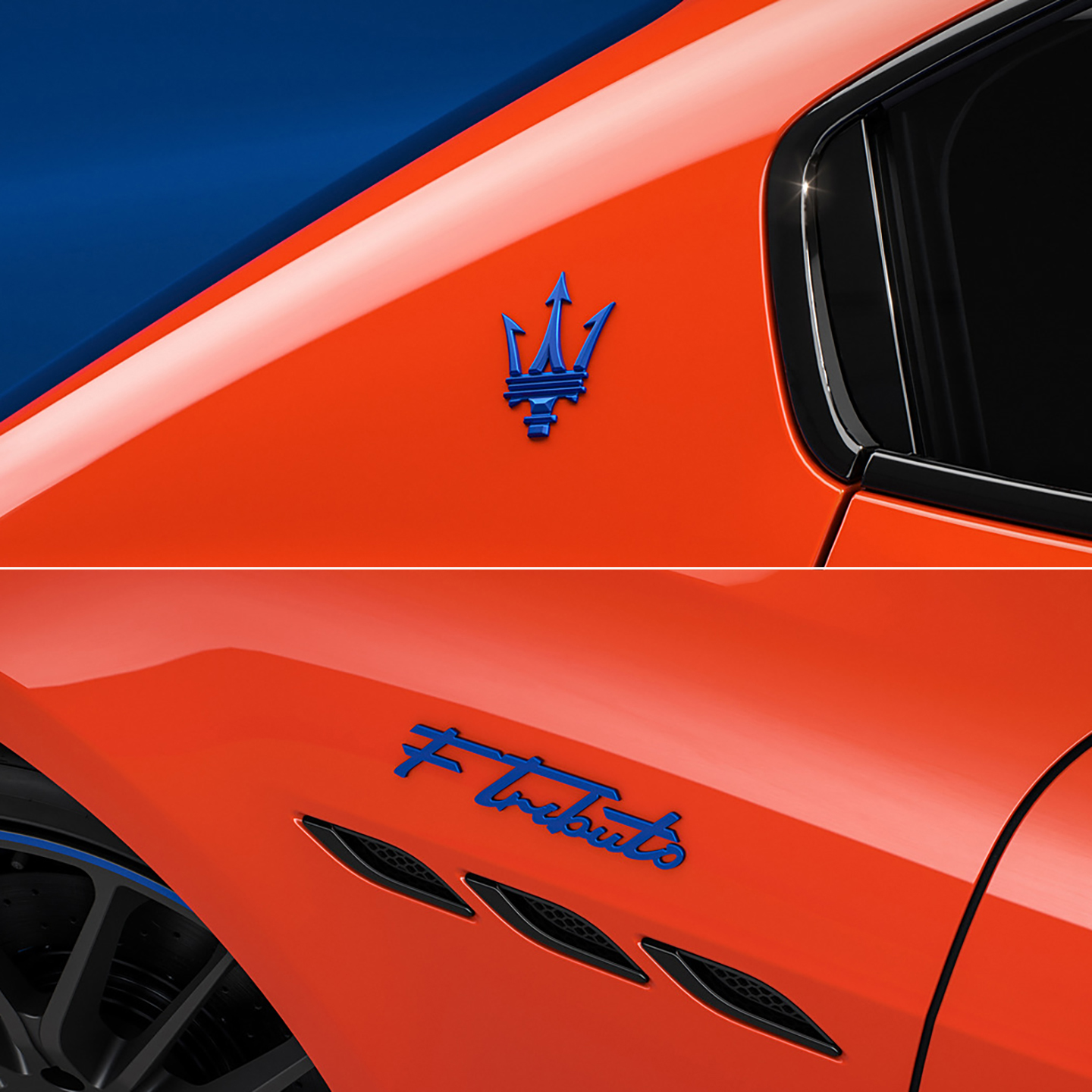 玛莎拉蒂Ftributo车标侧标改装