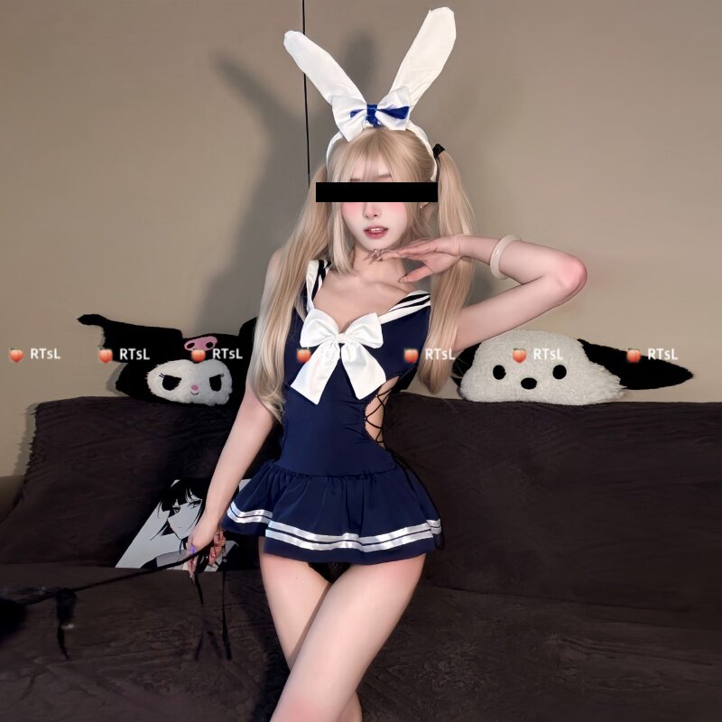 RTSL:性感女萝兔女郎莉小胸情感战袍轻透制服内衣情趣大尺度羞耻