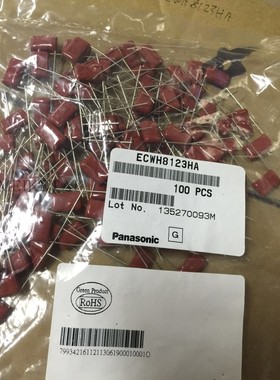 ECWH8123HA 松下薄膜电容 800V 0.012uF  WHA 123H 3% MPP 12.5MM