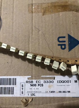 RSBEC3330DQ00M RSB 63V 100VDC 0.33UF KEMET AV 薄膜电容器5MM