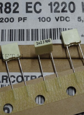 R82EC1220KT50J  薄膜电容器2200P 100V 2.2NF 2N2J100 KEMET集美