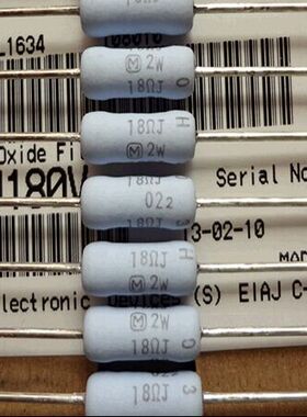 ERG-2SJ180V   金属氧化物电阻器 18 Ohms 2W 5% 原装现货