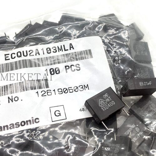 ECQU2A103MLA  薄膜电容器 275VAC 0.01uF 12.5mm 103M 松下ECQUL