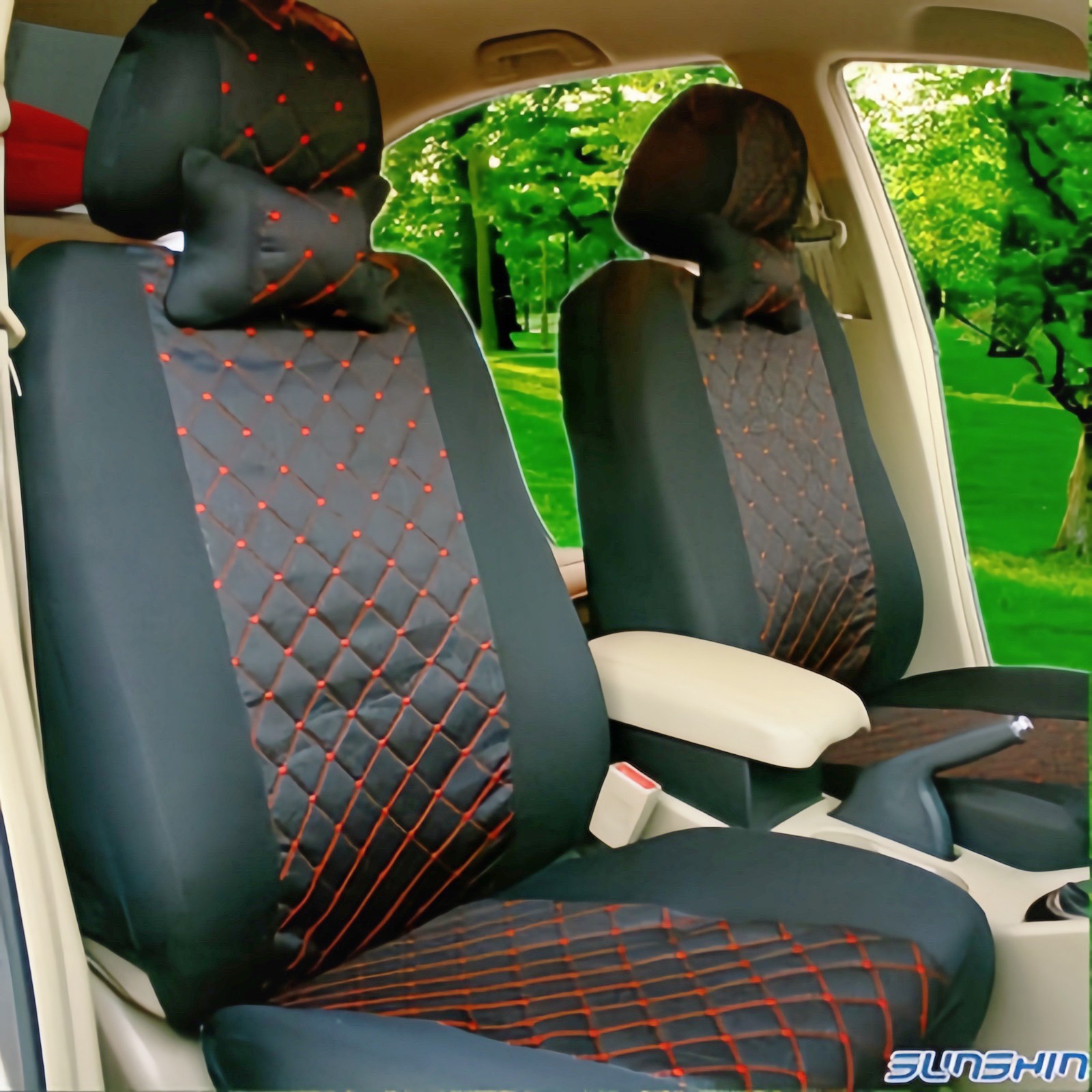 奇瑞QQ宝来POLO捷达长安CS15四季通用新款透气座套汽车坐垫套布艺