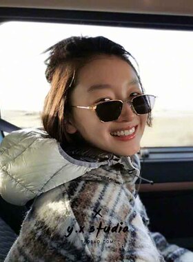 小小的追球周冬雨同款墨镜女ins复古网红大脸显瘦潮流太阳眼镜男