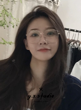 新款温婉同款眼镜框女复古方形大框网红眼镜架素颜近视眼镜显脸小