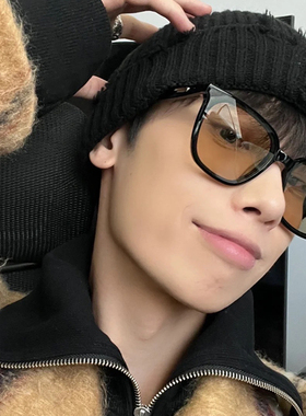 复古茶色墨镜男士高级感大框显脸小偏光防紫外线太阳镜女潮网红款